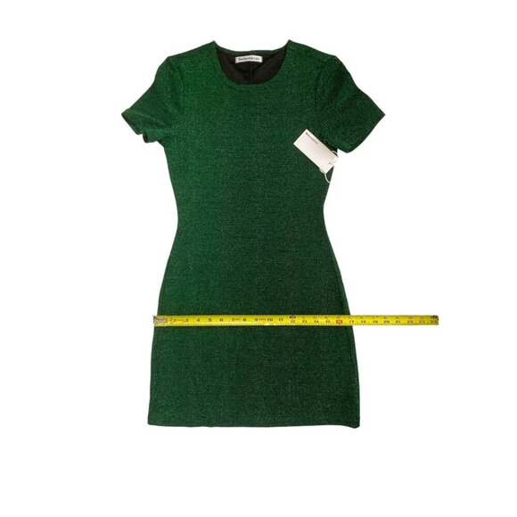 Reformation Amina Metallic Dress in Green - Picture 7 of 12